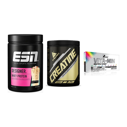 Einsteiger-Set: ESN Designer + Peak Creatin + Olimp Vita-Min – alle enthaltenen Artikel