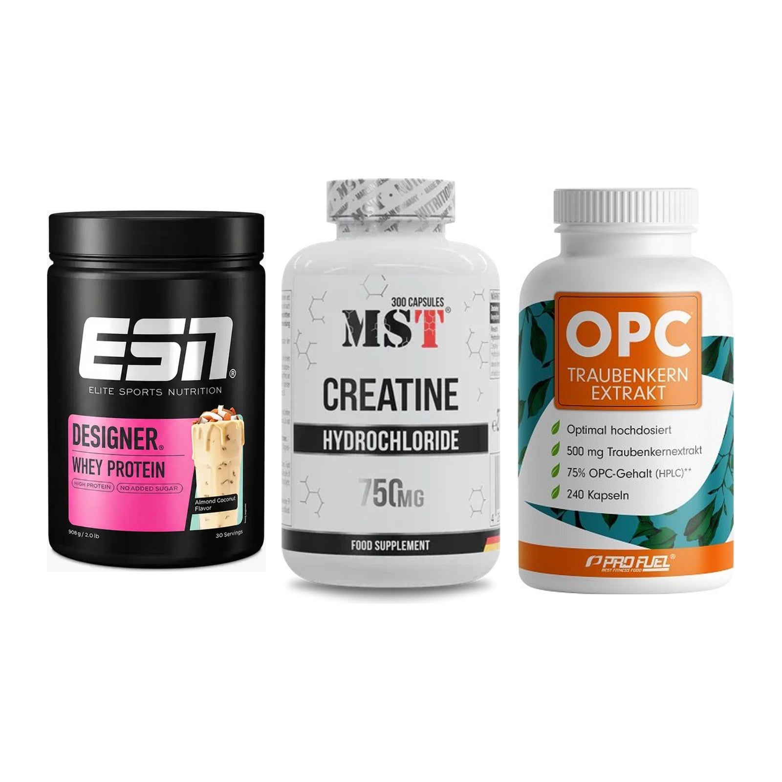 Einsteiger-Set: ESN Designer + MST Creatine HCL + ProFuel OPC – alle enthaltenen Artikel