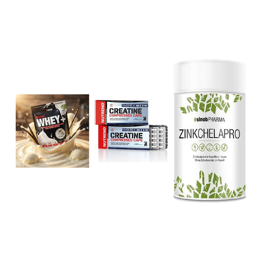 Einsteiger-Set: Sinob Honest + Nutrend Creatine + Sinob Zink – alle enthaltenen Artikel