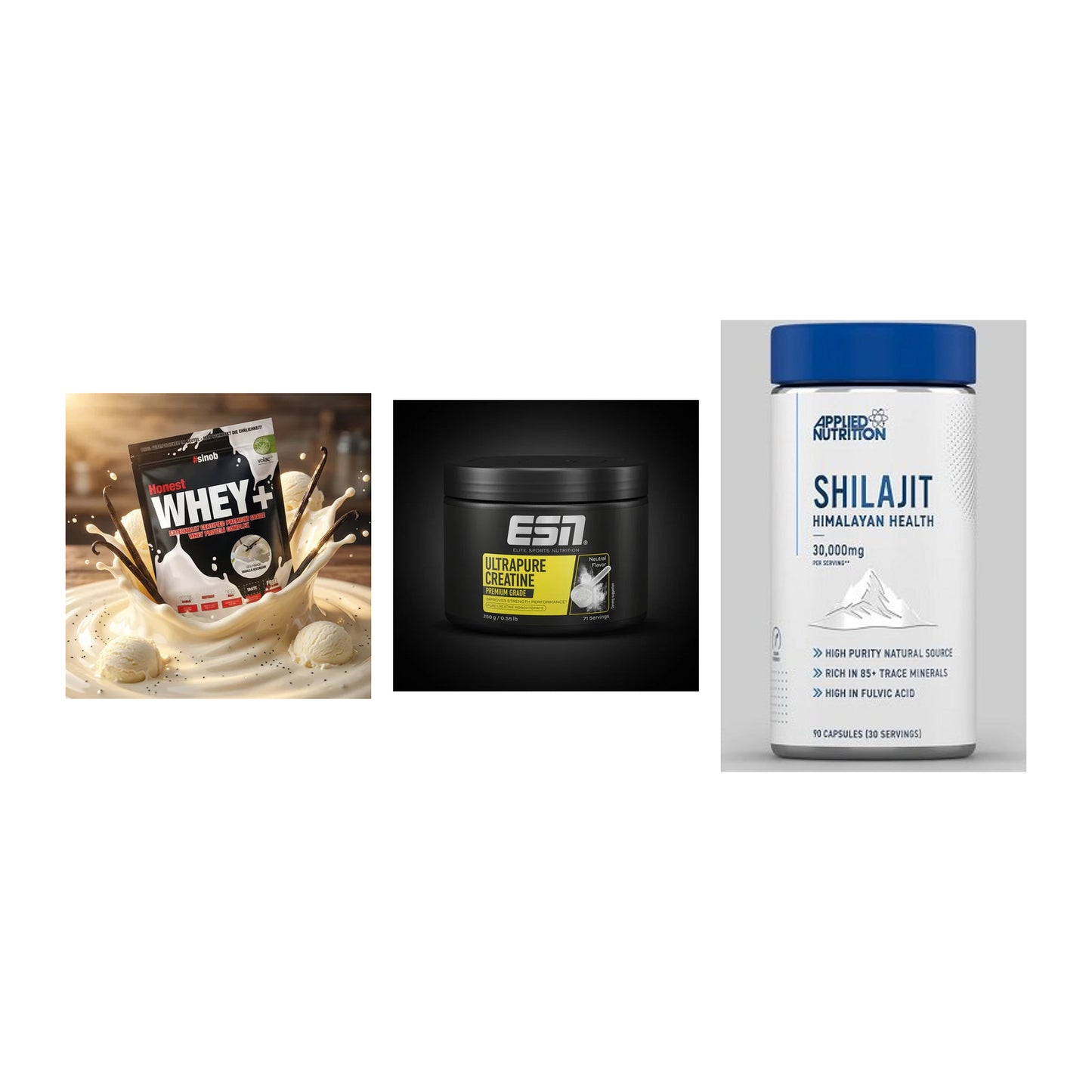 Einsteiger-Set: Sinob Honest + ESN Ultrapure + Applied Nutritio – alle enthaltenen Artikel