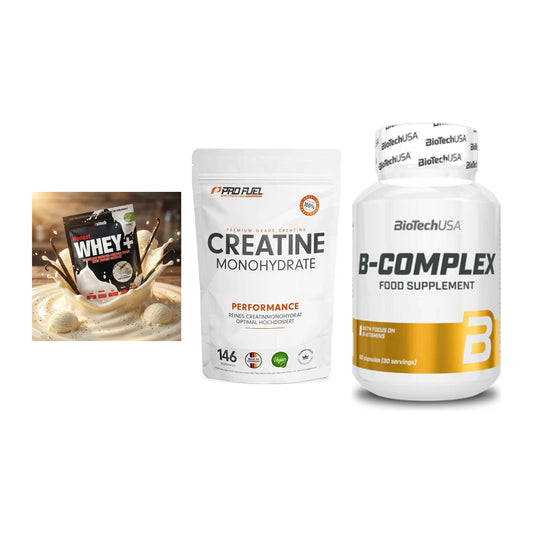 Einsteiger-Set: Sinob Honest + ProFuel Creatine + BioTech B – alle enthaltenen Artikel