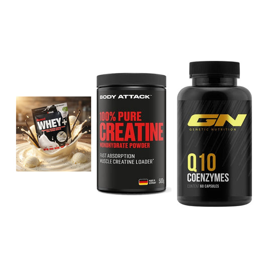 Einsteiger-Set: Sinob Honest + Body Attack 100% + GN Q10 Health – alle enthaltenen Artikel