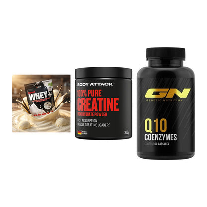 Einsteiger-Set: Sinob Honest + Body Attack 100% + GN Q10 Health – alle enthaltenen Artikel