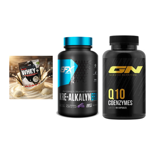 Einsteiger-Set: Sinob Honest + EFX Kre-Alkalyn + GN Q10 Health – alle enthaltenen Artikel