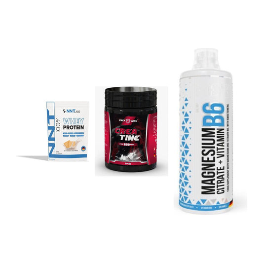 Einsteiger-Set: NNT Whey + CREASWISS + MST Magnesium B6 – alle enthaltenen Artikel
