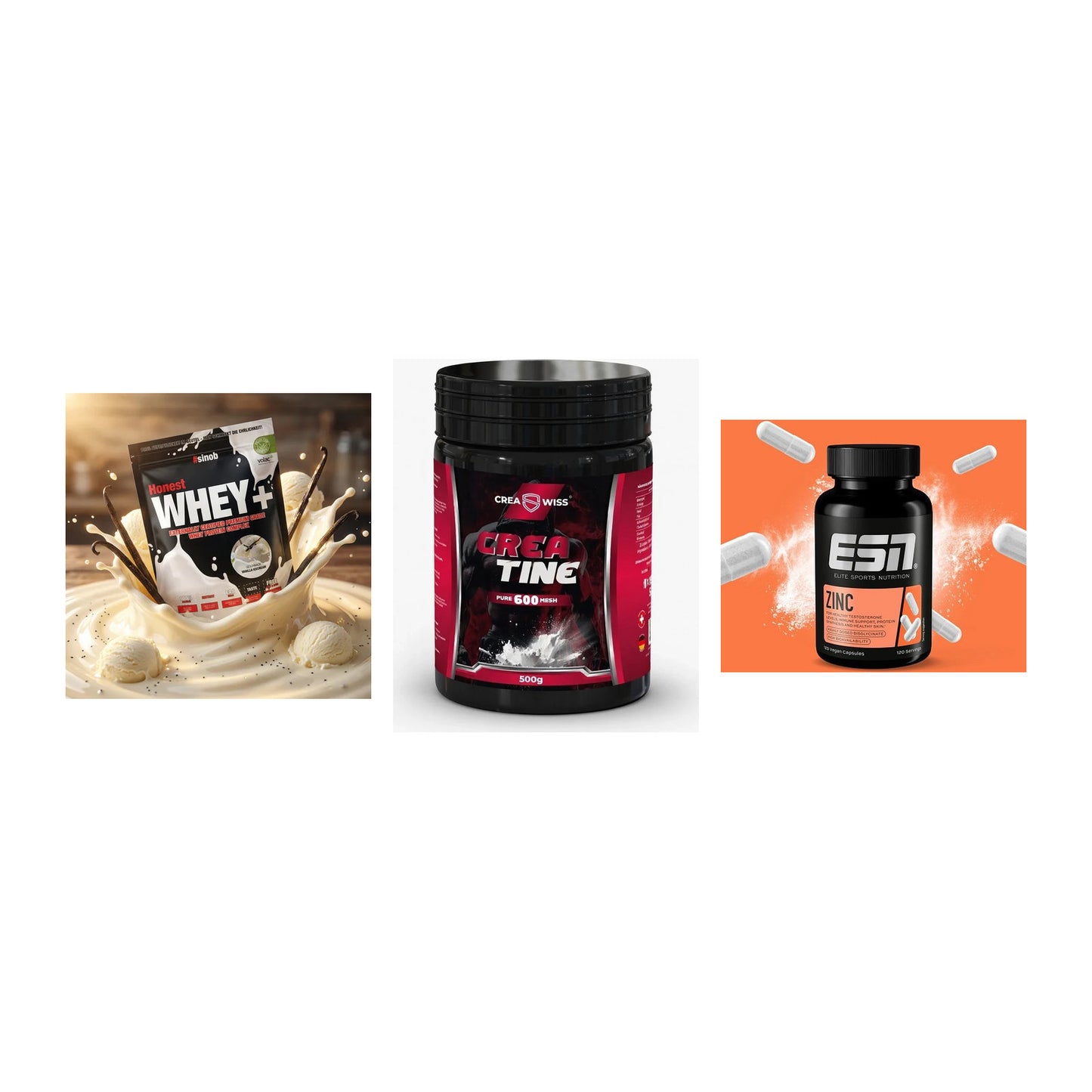 Einsteiger-Set: Sinob Honest + CREASWISS + ESN Zinc – alle enthaltenen Artikel
