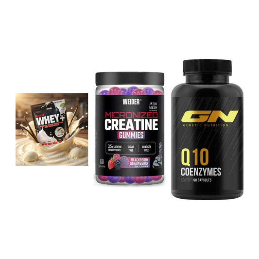 Einsteiger-Set: Sinob Honest + Weider Micronize + GN Q10 Health – alle enthaltenen Artikel