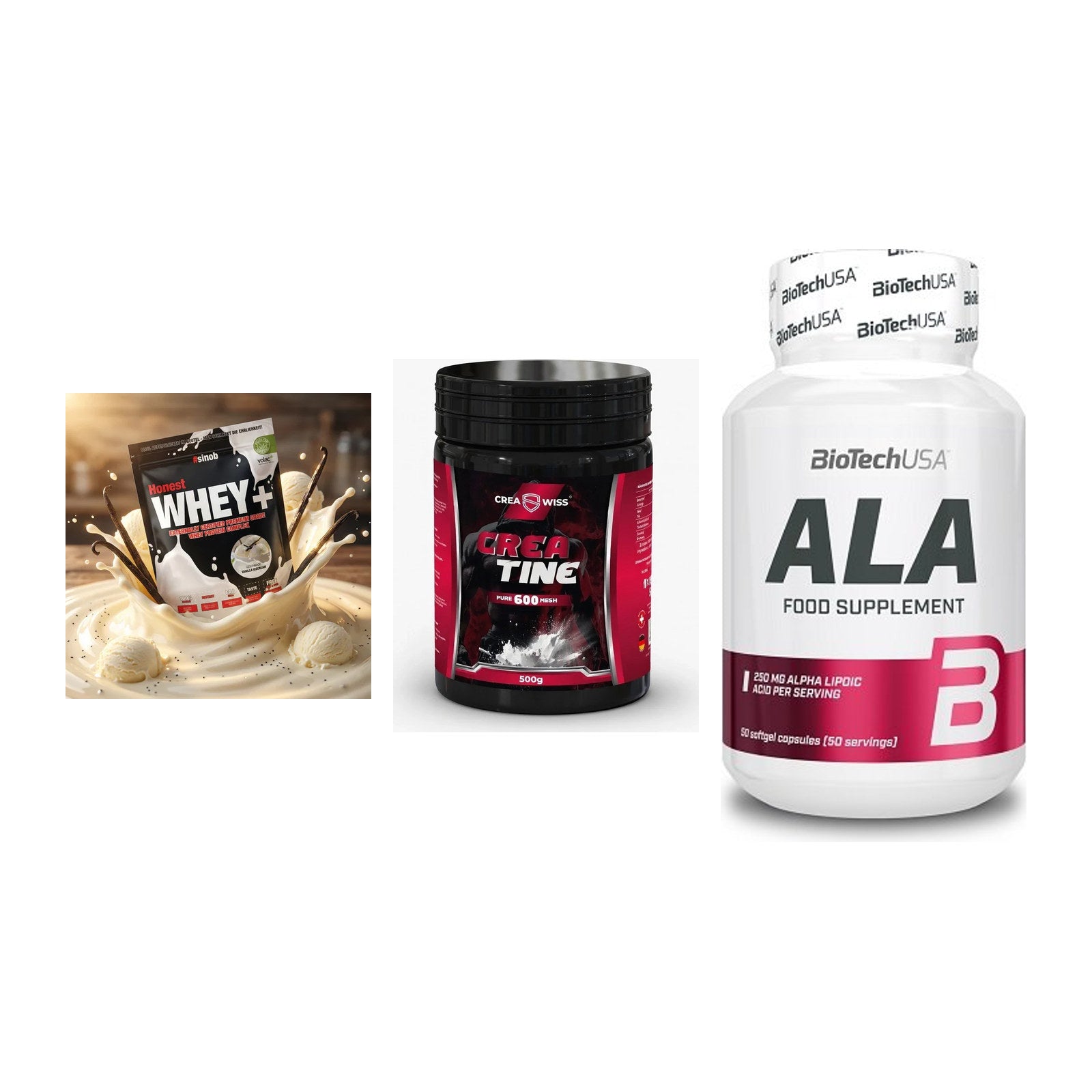 Einsteiger-Set: Sinob Honest + CREASWISS + BioTech ALA – alle enthaltenen Artikel