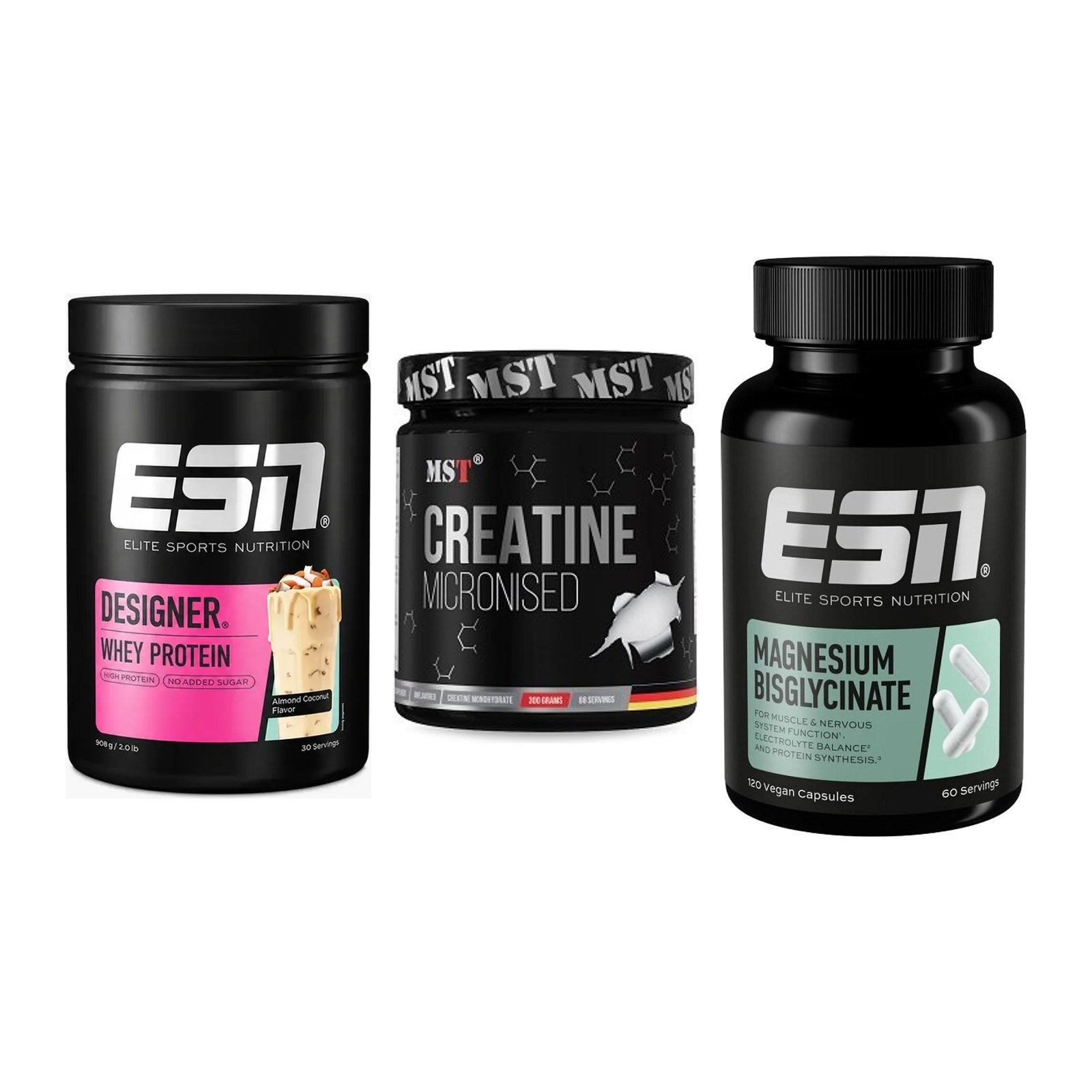 Einsteiger-Set: ESN Designer + MST Creatin + ESN Magnesium – alle enthaltenen Artikel