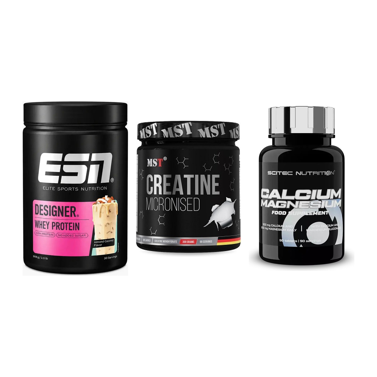 Einsteiger-Set: ESN Designer + MST Creatin + Scitec Calcium – alle enthaltenen Artikel