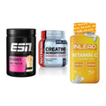 Einsteiger-Set: ESN Designer + Nutrend Creatine + INLEAD Vitamin C – alle enthaltenen Artikel