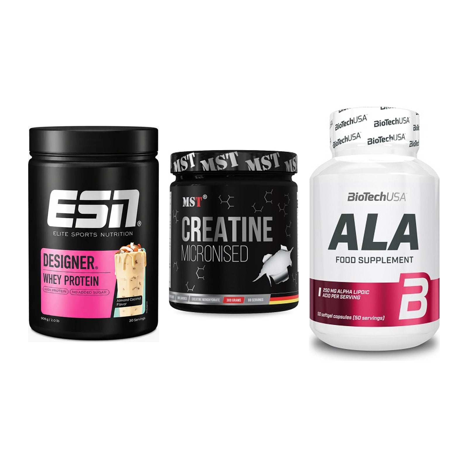 Einsteiger-Set: ESN Designer + MST Creatin + BioTech ALA – alle enthaltenen Artikel