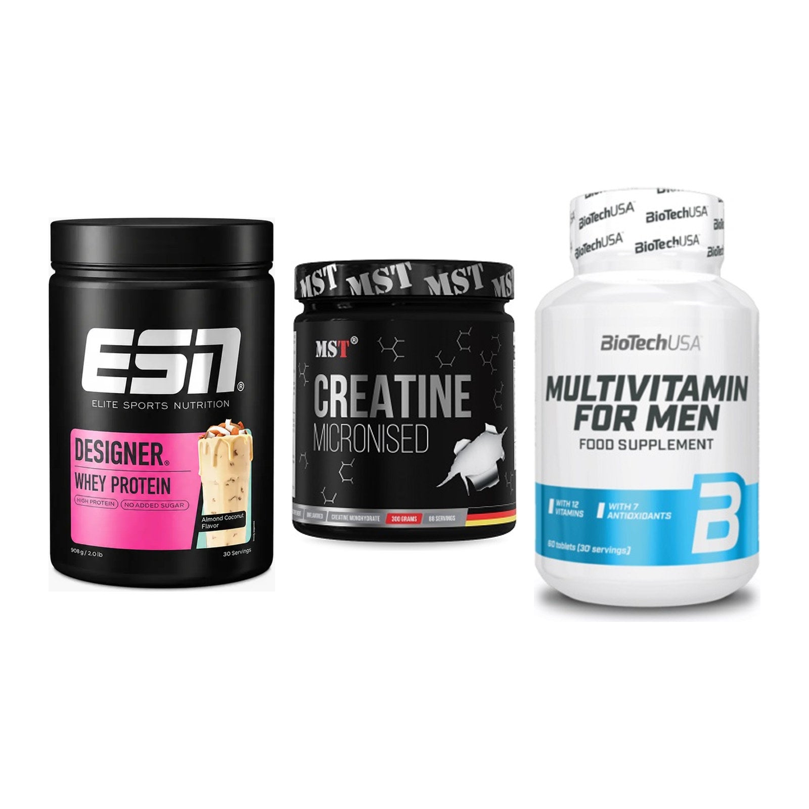 Einsteiger-Set: ESN Designer + MST Creatin + BioTech Multivit – alle enthaltenen Artikel