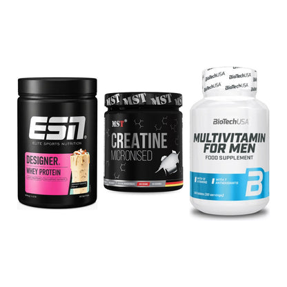 Einsteiger-Set: ESN Designer + MST Creatin + BioTech Multivit – alle enthaltenen Artikel