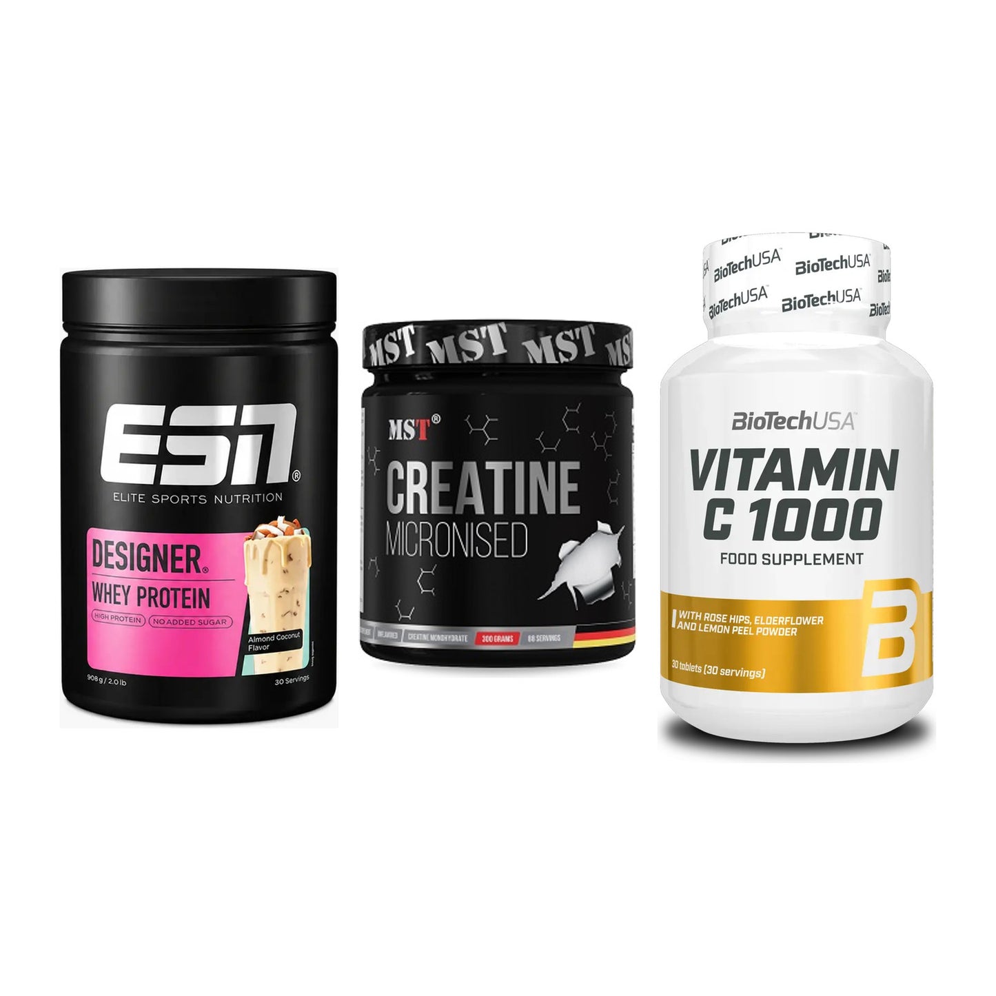 Einsteiger-Set: ESN Designer + MST Creatin + BioTech Vitamin – alle enthaltenen Artikel