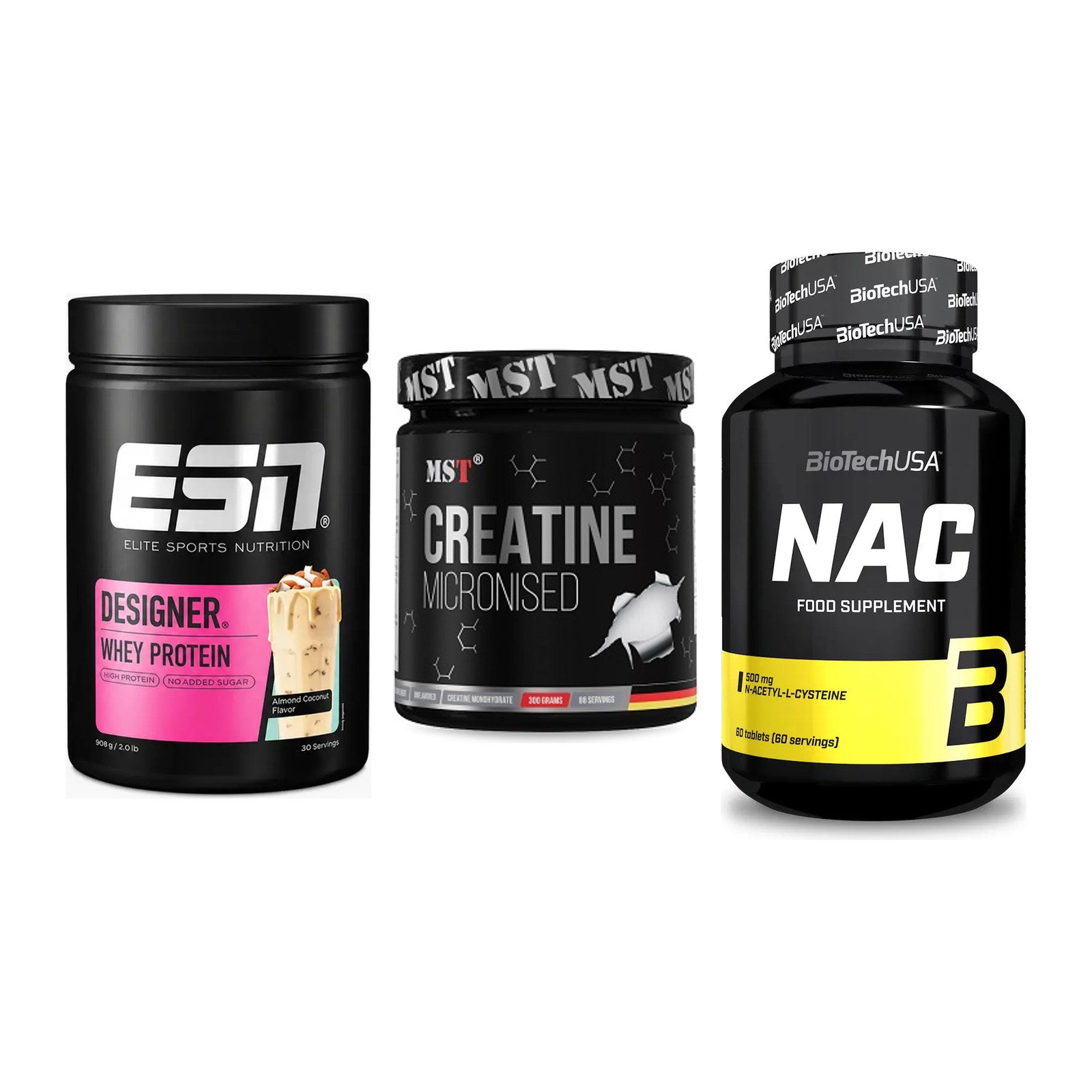 Einsteiger-Set: ESN Designer + MST Creatin + BioTech NAC – alle enthaltenen Artikel