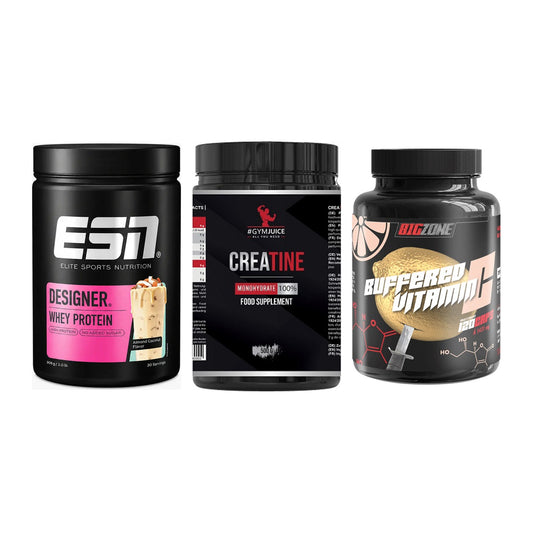Einsteiger-Set: ESN Designer + #GYMJUICE + Big Zone Buffere – alle enthaltenen Artikel