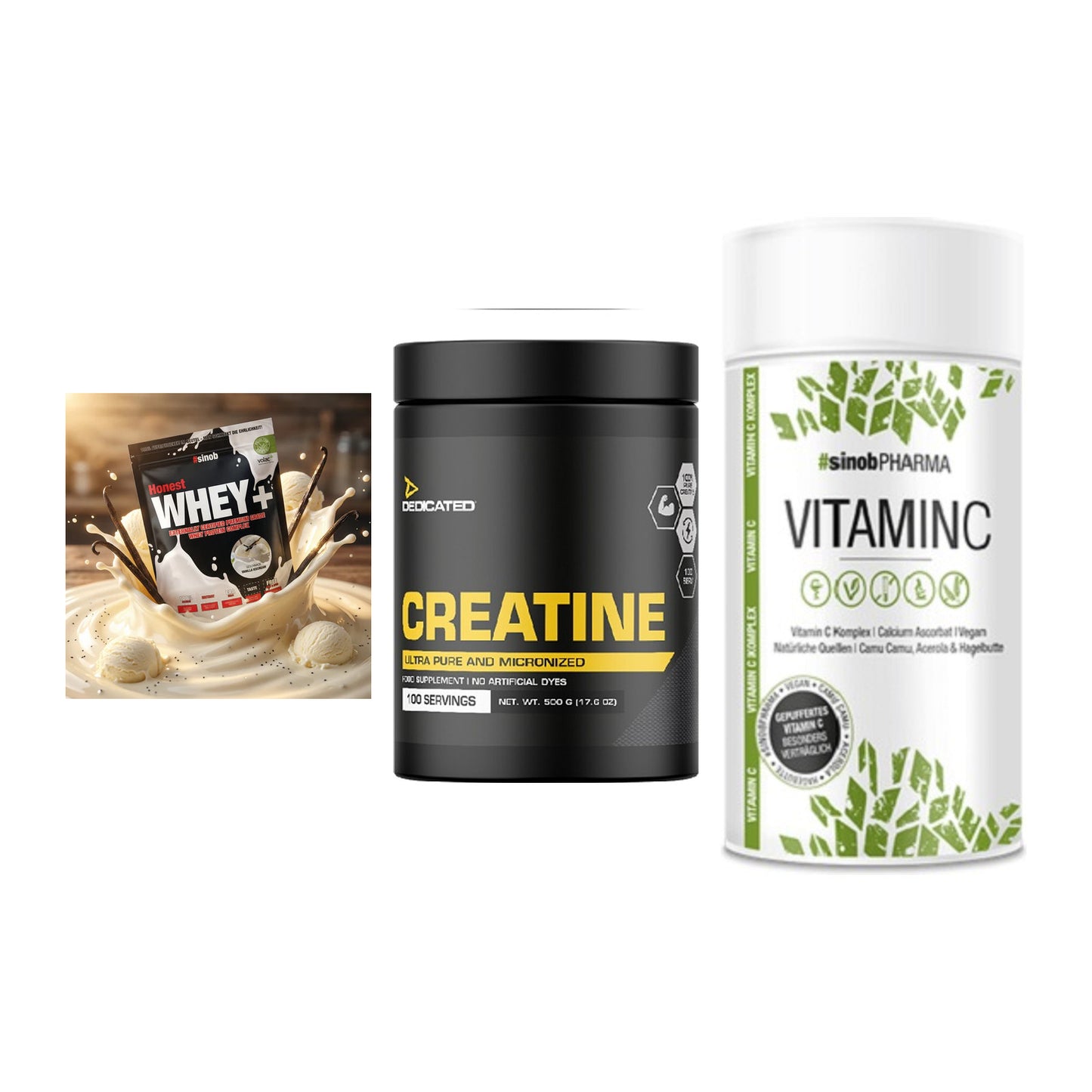 Einsteiger-Set: Sinob Honest + Dedicated + Sinob Vitamin C – alle enthaltenen Artikel
