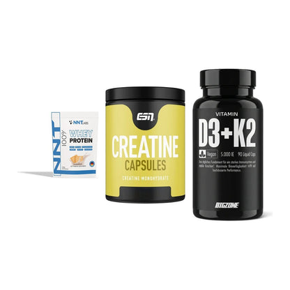 Einsteiger-Set: NNT Whey + ESN Ultrapure + Big Zone Vitamin – alle enthaltenen Artikel