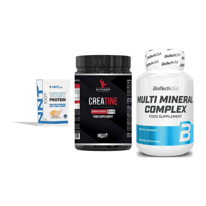 Einsteiger-Set: NNT Whey + #GYMJUICE + BioTech Multi – alle enthaltenen Artikel