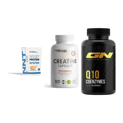 Einsteiger-Set: NNT Whey + ProFuel Creatine + GN Q10 Health – alle enthaltenen Artikel