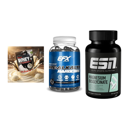 Einsteiger-Set: Sinob Honest + EFX Kre-Alkalyn + ESN Magnesium – alle enthaltenen Artikel