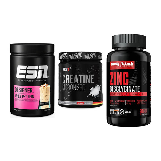 Einsteiger-Set: ESN Designer + MST Creatin + Body Attack Zink – alle enthaltenen Artikel