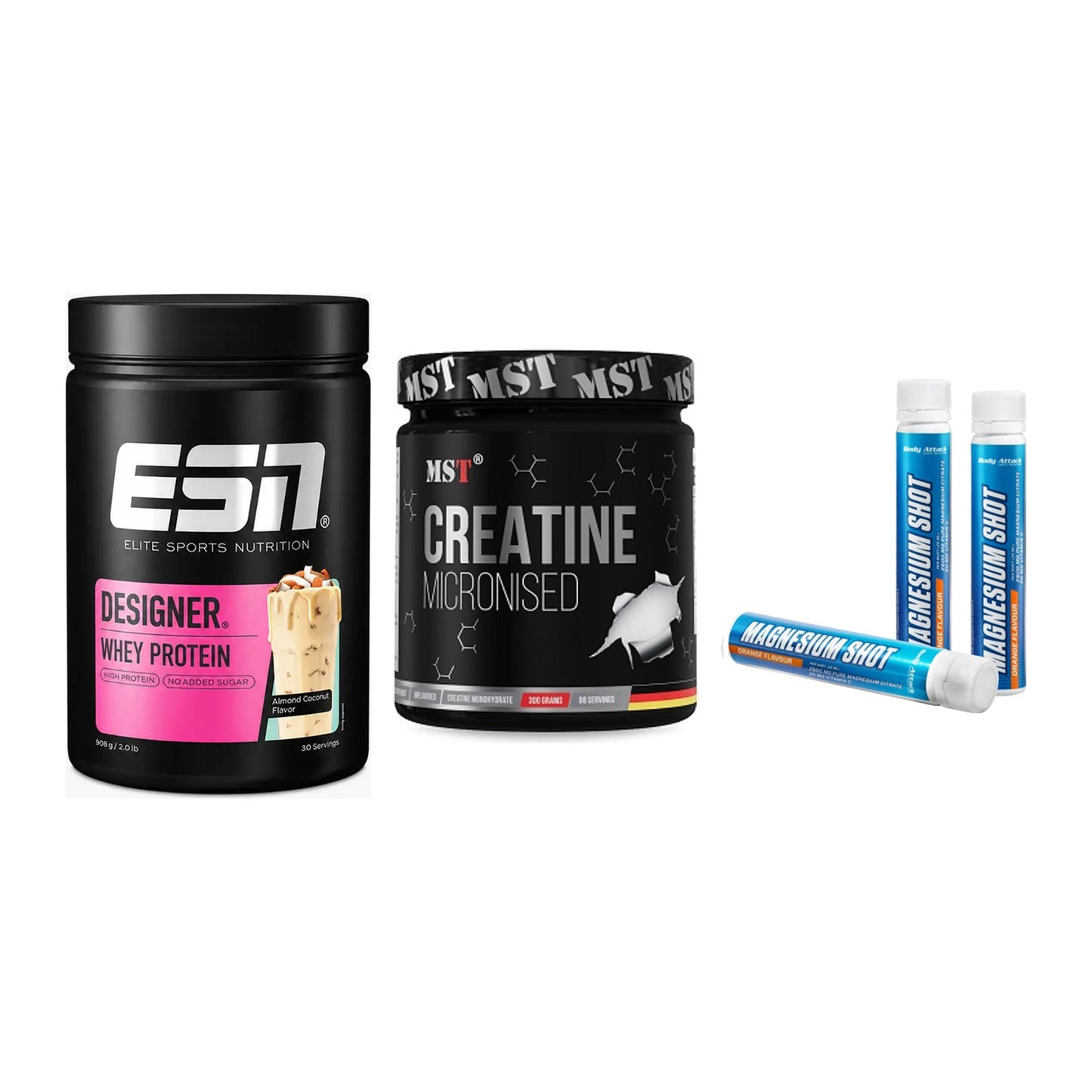 Einsteiger-Set: ESN Designer + MST Creatin + Body Attack – alle enthaltenen Artikel