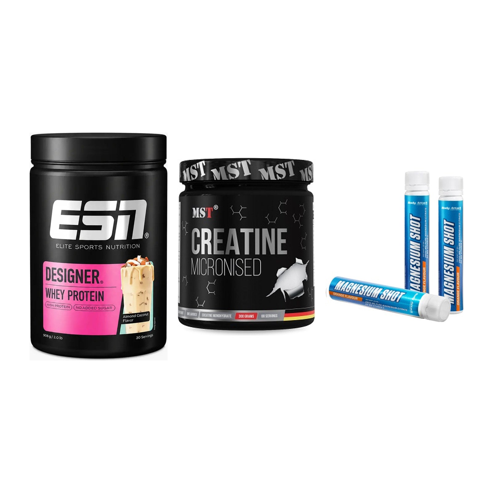 Einsteiger-Set: ESN Designer + MST Creatin + Body Attack – alle enthaltenen Artikel