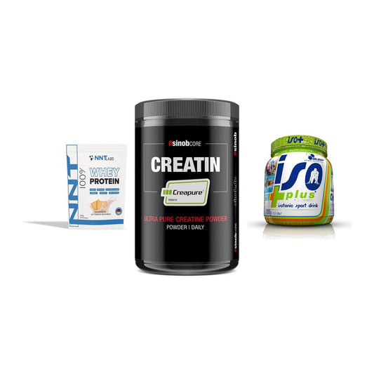 Einsteiger-Set: NNT Whey + Sinob Creatin CREAPURE + Olimp Iso Plus – alle enthaltenen Artikel