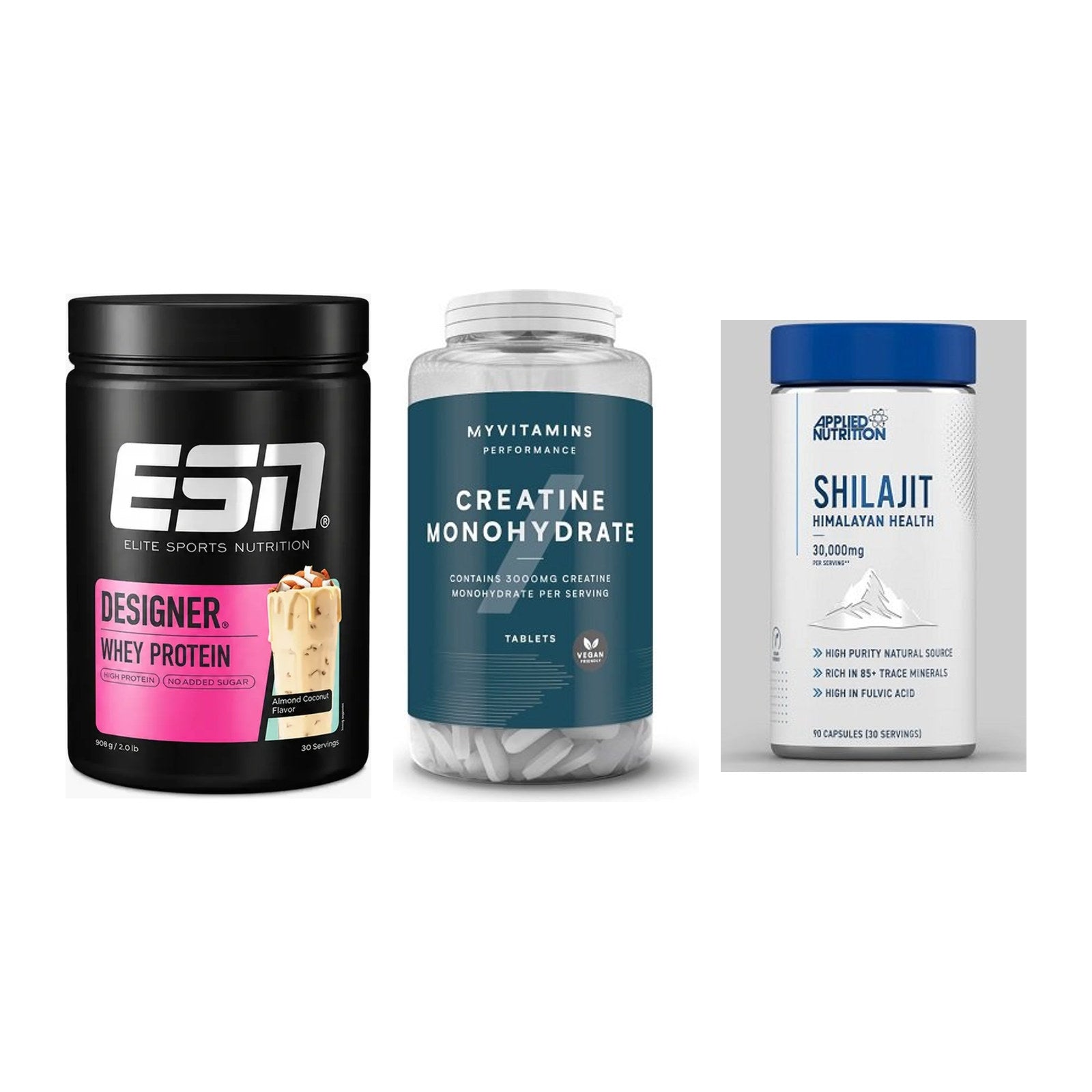Einsteiger-Set: ESN Designer + MyProtein + Applied Nutritio – alle enthaltenen Artikel