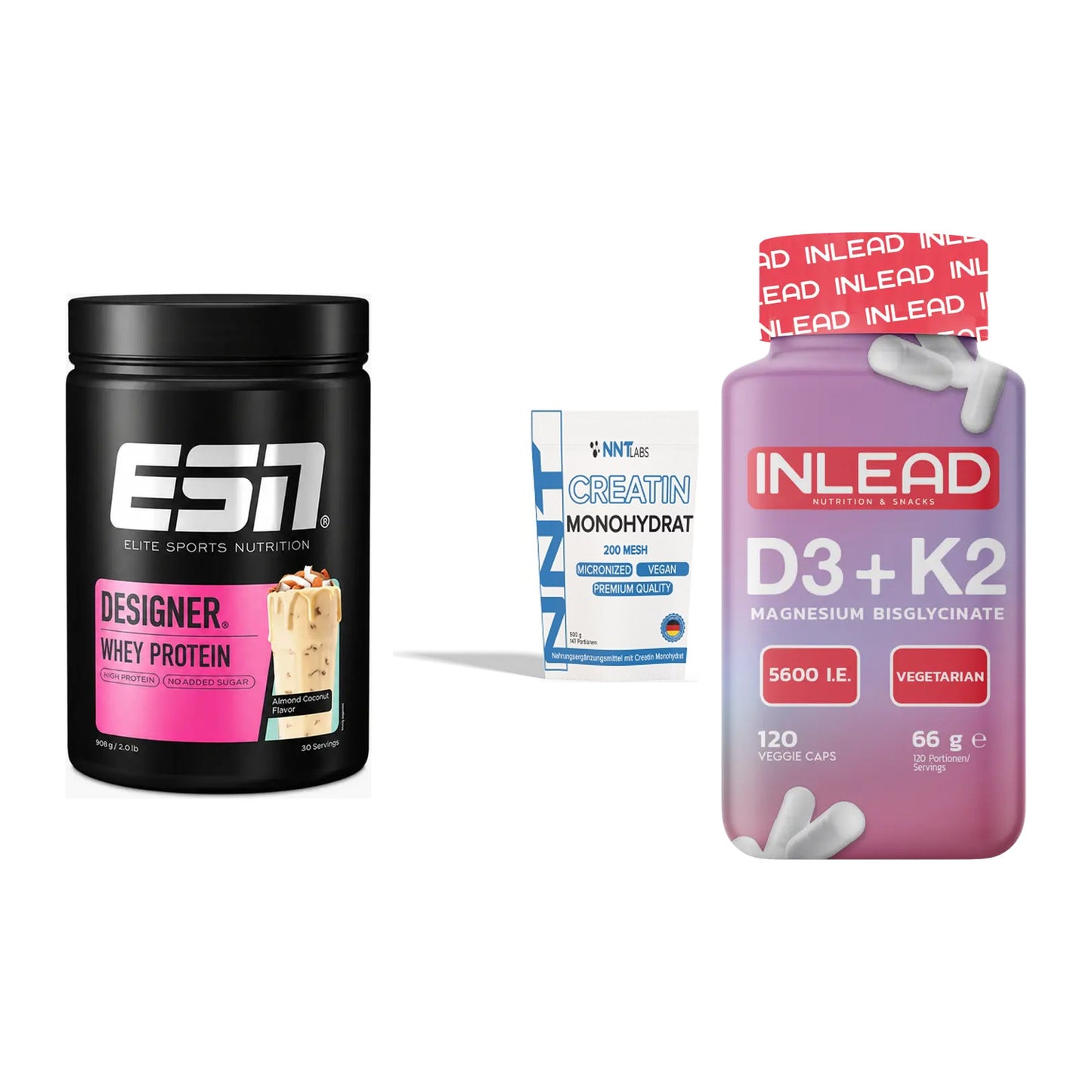 Einsteiger-Set: ESN Designer + NNT Creatin + INLEAD Vitamin – alle enthaltenen Artikel