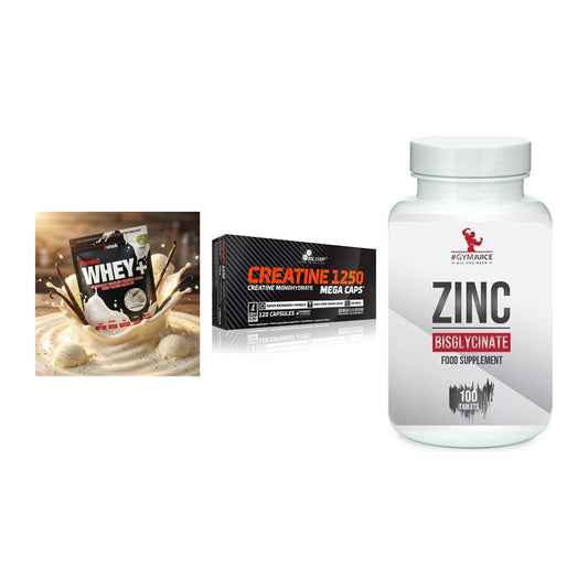 Einsteiger-Set: Sinob Honest + Olimp Creatine + #GYMJUICE ZINC – alle enthaltenen Artikel