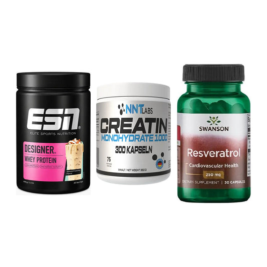 Einsteiger-Set: ESN Designer + NNT Creatin 1000 + Swanson Resverat – alle enthaltenen Artikel
