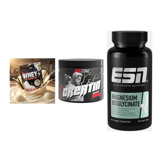 Einsteiger-Set: Sinob Honest + Big Zone Creatin + ESN Magnesium – alle enthaltenen Artikel