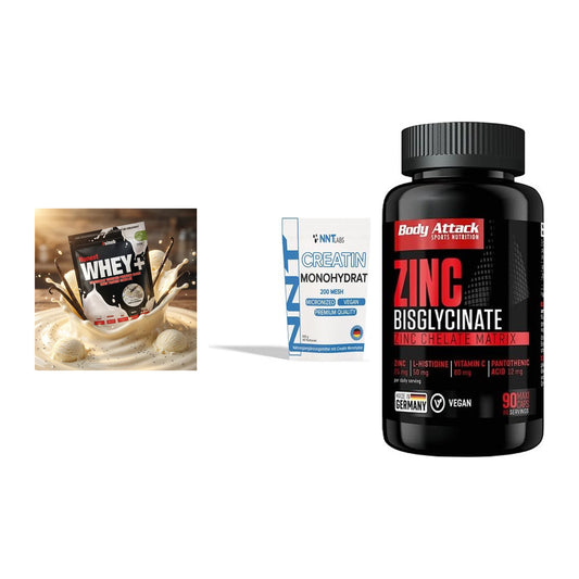 Einsteiger-Set: Sinob Honest + NNT Creatin + Body Attack Zink – alle enthaltenen Artikel