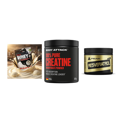 Einsteiger-Set: Sinob Honest + Body Attack 100% + Peak Resveratrol – alle enthaltenen Artikel