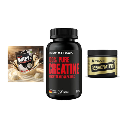Einsteiger-Set: Sinob Honest + Body Attack 100% + Peak Resveratrol – alle enthaltenen Artikel