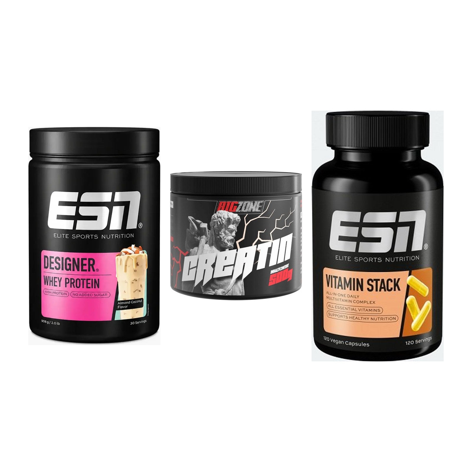 Einsteiger-Set: ESN Designer + Big Zone Creatin + ESN Vitamin – alle enthaltenen Artikel