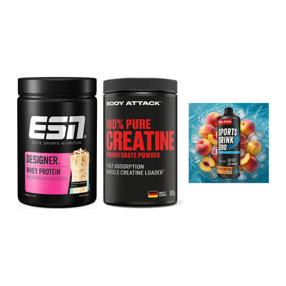 Einsteiger-Set: ESN Designer + Body Attack 100% + Body Attack – alle enthaltenen Artikel