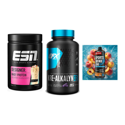 Einsteiger-Set: ESN Designer + EFX Kre-Alkalyn + Body Attack – alle enthaltenen Artikel