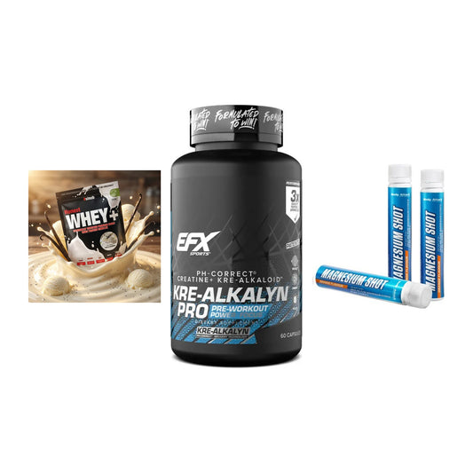 Einsteiger-Set: Sinob Honest + EFX Kre-Alkalyn + Body Attack – alle enthaltenen Artikel