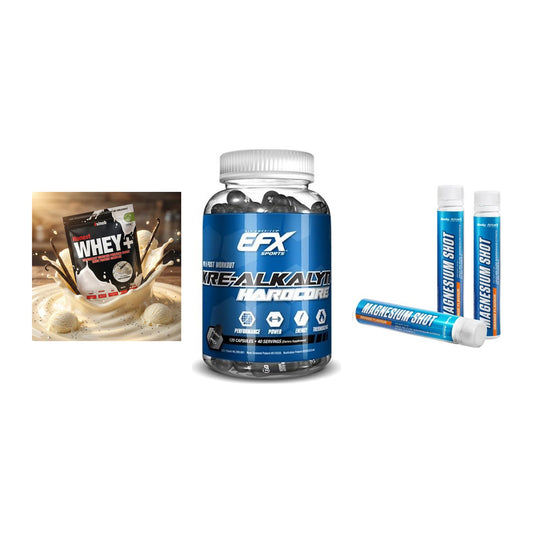 Einsteiger-Set: Sinob Honest + EFX Kre-Alkalyn + Body Attack – alle enthaltenen Artikel