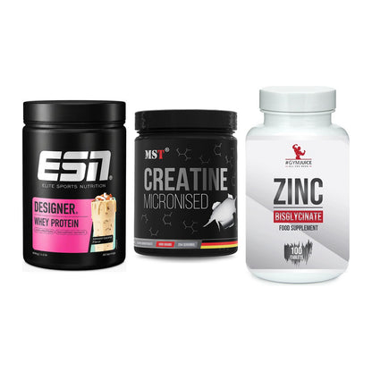 Einsteiger-Set: ESN Designer + MST Creatin + #GYMJUICE ZINC – alle enthaltenen Artikel