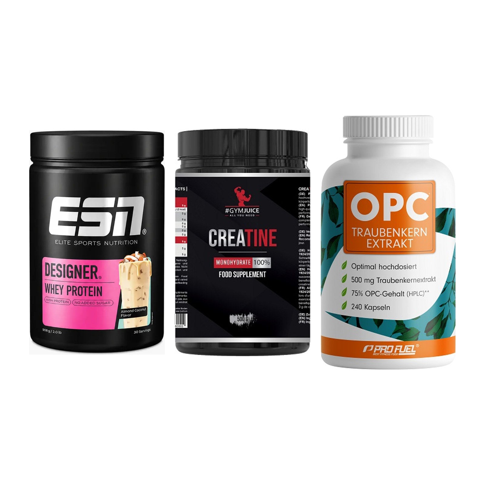 Einsteiger-Set: ESN Designer + #GYMJUICE + ProFuel OPC – alle enthaltenen Artikel