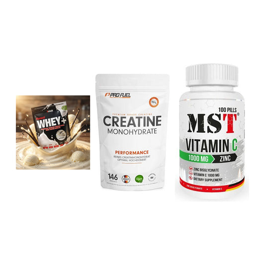 Einsteiger-Set: Sinob Honest + ProFuel Creatine + MST Vitamin C – alle enthaltenen Artikel