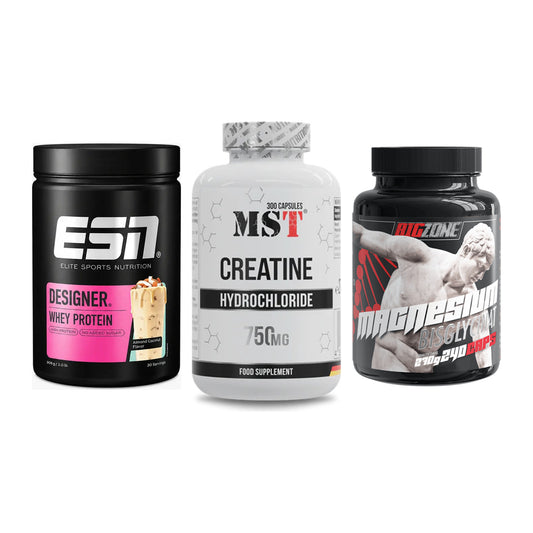 Einsteiger-Set: ESN Designer + MST Creatine HCL + Big Zone Magnesi – alle enthaltenen Artikel