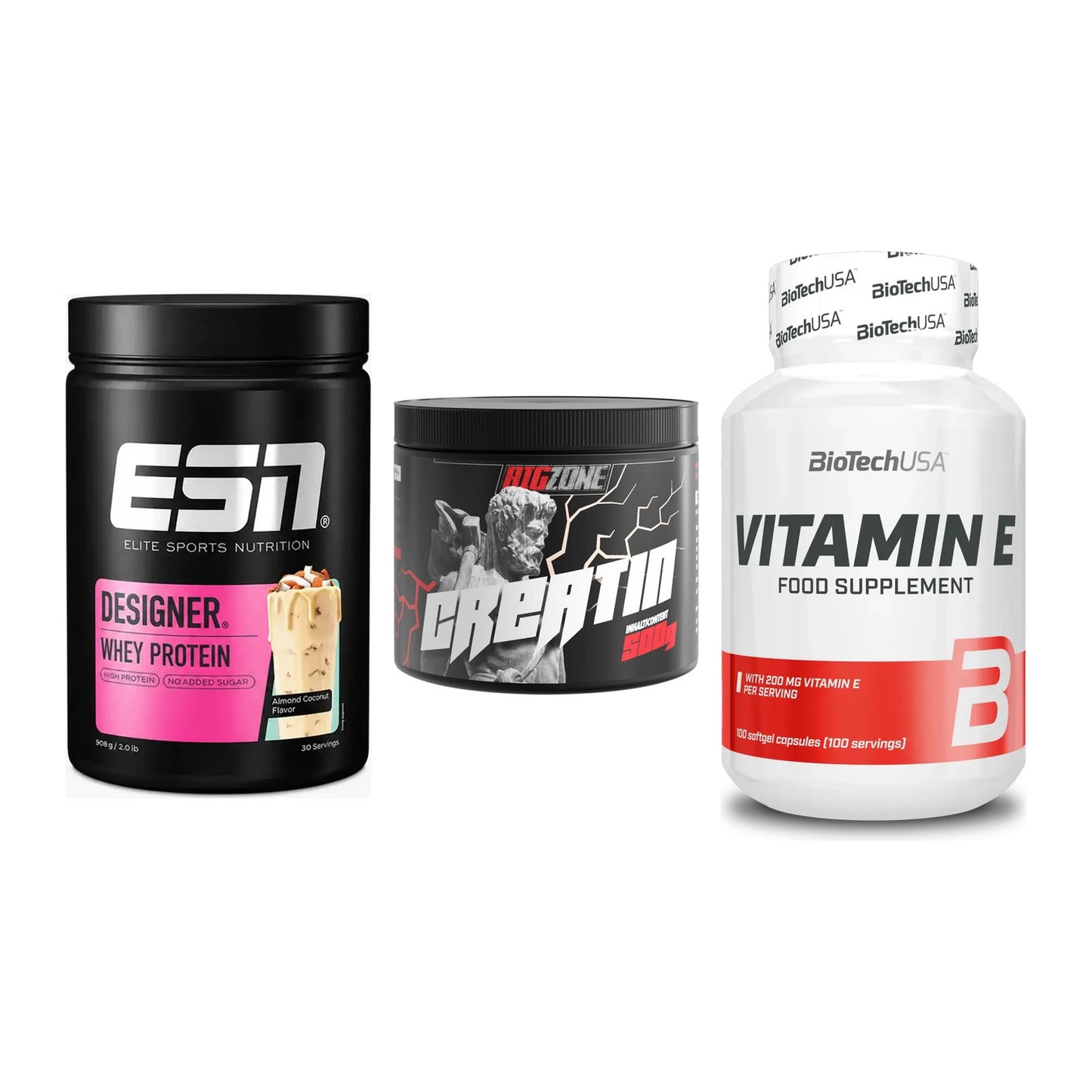 Einsteiger-Set: ESN Designer + Big Zone Creatin + BioTech Vitamin – alle enthaltenen Artikel