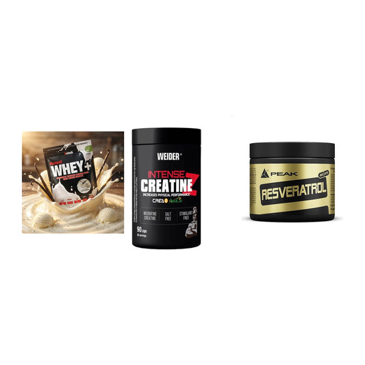Einsteiger-Set: Sinob Honest + Weider Intense + Peak Resveratrol – alle enthaltenen Artikel