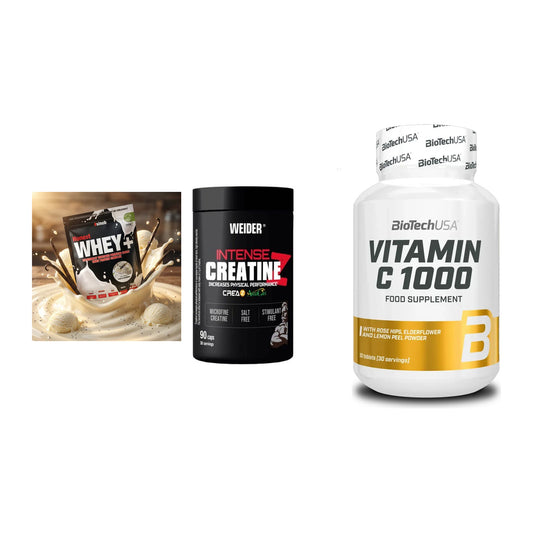 Einsteiger-Set: Sinob Honest + Weider Intense + BioTech Vitamin – alle enthaltenen Artikel